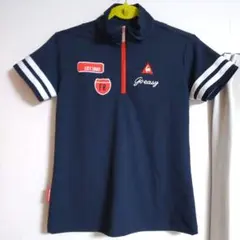 【美品】ルコックゴルフ ポロシャツ ネイビー レディース M