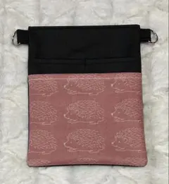 ナースポーチ・オーガナイザー（ハンドメイド） 合皮&ラミネート（ハリネズミ）