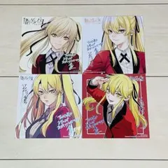 賭ケグルイ イラストカード アニメイト特典 ミニ色紙 早乙女芽亜里 桃