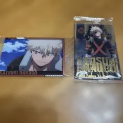 ヒロアカ ソフトクッキー カード 爆豪勝己 2種 セット 1-02 1-34