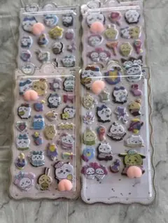ぷっくりシール まとめ売り 5点セット キャラクターシール
