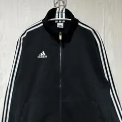 90s 日本製 デサント adidas トラックジャケット ジャージ 黒 Sのサムネイル