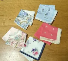 【美品】花柄ハンカチセット 5枚