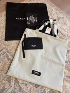 p*)様 PRADA BEAUTY トートバッグ ポーチ付き ピンク➕リバーシブ