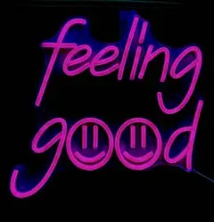 ピンク ネオンライト feeling good