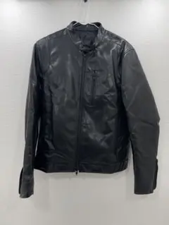 THE SHOP TKレザージャケット　シングルライダース　ブラック