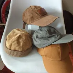 古着　アウトドアなキャップ4点セット