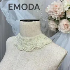 【新品・タグ付き】EMODAエモダ　パールネックレス　デコルテパール