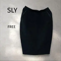 SLY＊タイトスカート ミニスカート ブラック 【F】コットン100％のサムネイル