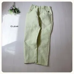 ♢【希少サイズS】クレア ストレートパンツ テクスチャー加工 1925