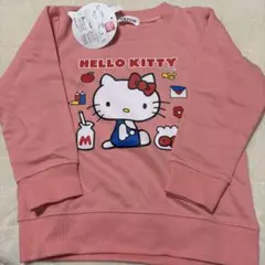 HELLO KITTY ピンク 裏起毛トレーナー 100cm