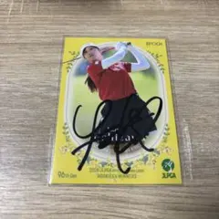 吉澤柚月　直筆サインカード　女子プロゴルフ　JLPGA 2026 EPOCH