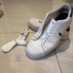 POLO RALPH LAUREN レザースニーカー ホワイト 25.0cm相当のサムネイル