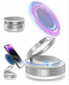 スマホホルダー 車 スタンド 真空吸盤 超強磁力 360度回転 安定感抜群