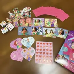 ディズニープリンセス バレンタインカードセット　レターセット