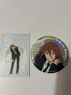 チェンソーマンベースヤード東京　天使の悪魔缶バッジと購入特典カードセット