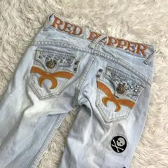 REDPEPPER レッドペッパー デニム　y2k スタッズ　刺繍　ダメージのサムネイル