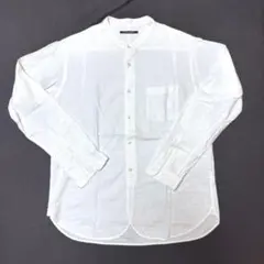 URBAN RESEARCH DOORS コットンバンドカラーシャツ