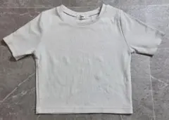 S196 WEGO ウィゴー クロップド リブ Tシャツ 白 S チビT 韓国