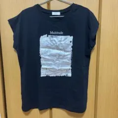 Linoluce ロゴプリント Tシャツ ブラック