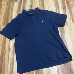NAUTICA ポロシャツ ネイビー L