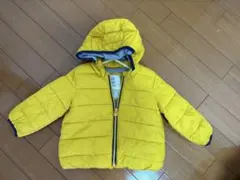 GAP イエロー フード付きダウンコート