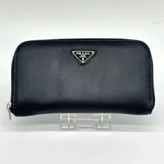 PRADA プラダ サフィアーノ ラウンドジップ 長財布 ブラック