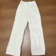【新品】 ストレートジーンズ デニム ホワイト
