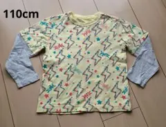 x-girl　first stage　110cm　5T　重ね着風ロンT　イエロー