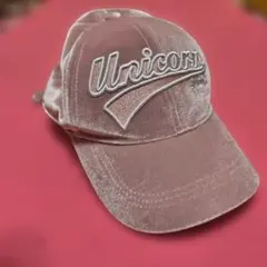 H&M Unicorn ベルベットキャップ ピンク y2k