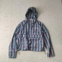 BrokenBase チェック アノラックパーカー フーディ プルオーバー f