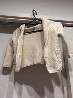 GAP クマ耳フード付きカーディガン