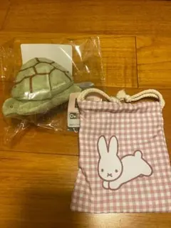 ブルーナアニマル ミッフィー タイトー一番くじチャーム付きマスコット 巾着ポーチ