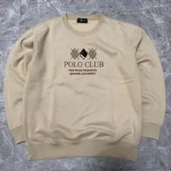 Polo Club ベージュ スウェット Lサイズ　【N22】