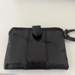 box21 本革 二つ折り財布 ブラックのサムネイル
