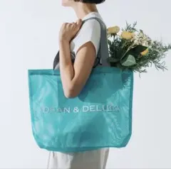 完売品！新品DEAN & DELUCA メッシュトートバッグ ターコイズ L - メルカリ