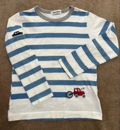 familiar Tシャツ　ロンT ネイビー　ボーダー　車 Tシャツ｜ファミリア公式オンラインショップ | ファミリア公式サイト