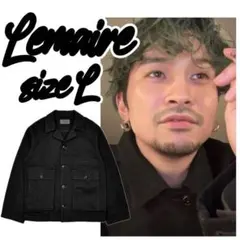 【定価10.5万/常田大希】LEMAIRE BOXY JACKET ブラック Lのサムネイル