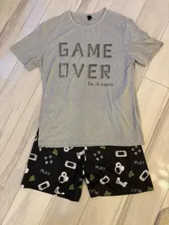GAME OVER キッズ パジャマ 上下セット