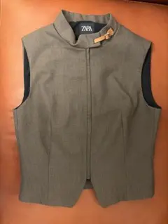 ZARA チェックベストトップス