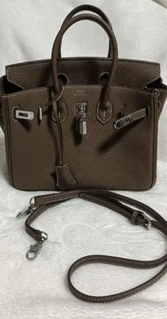 本革☆ハンドバッグ☆オーダー☆バーキン　スタイル☆ショルダー付き