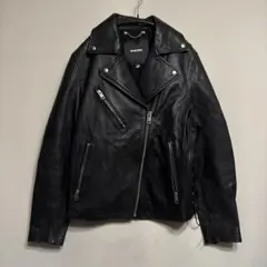 DIESEL ディーゼル ダブルライダースジャケット 羊革 M