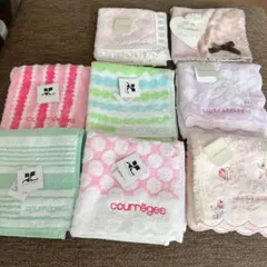 courrèges 他ブランドタオルハンカチ 8枚セット