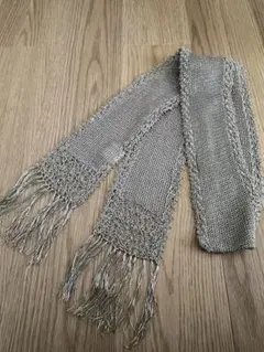 MAITRESSE シルバーフリンジ付き ストール