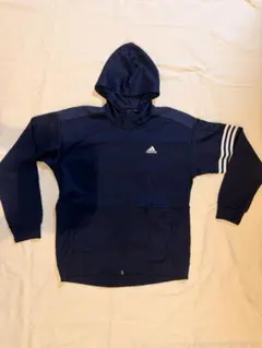 adidas フード付 ジャージ ネイビー セットアップ M 美品
