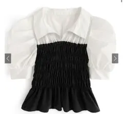 GRL ボリュームスリーブシャーリングブラウス[tu694]