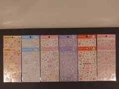 サンリオキャラクターシール　各2枚　12シートセット　6組限定‼️