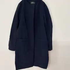 UNIQLO ユニクロG.V.G.V. ネイビー コート M ノーカラーコートのサムネイル