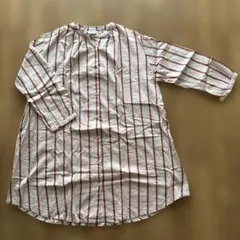 キッズシャツワンピース　ストライプワンピース　BREEZE 130