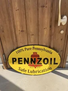 PENNZOIL ペンズオイル　ビンテージ看板